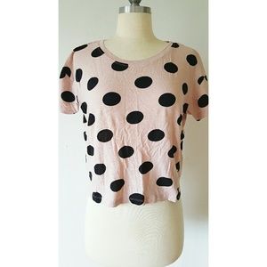Polka dot crop top